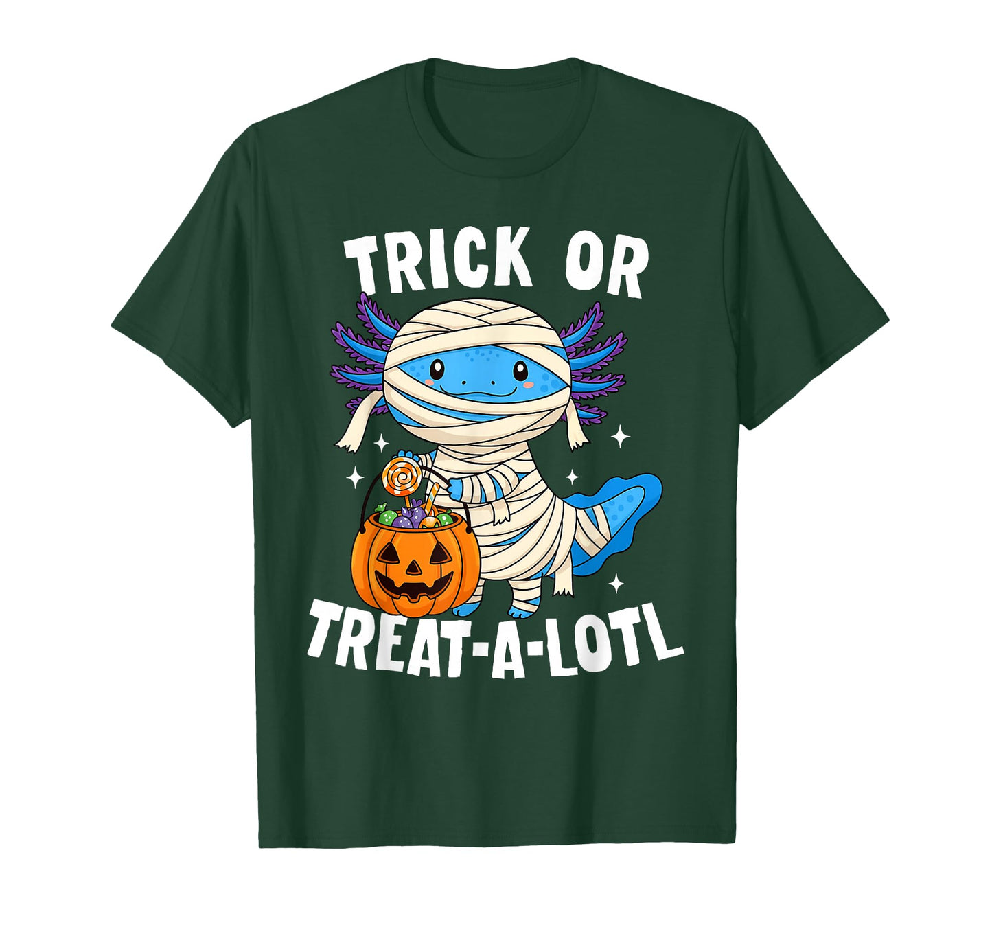 Trick Or Treat-a-Lotl Axolotl Halloween Costume Toddler Kids T-Shirt