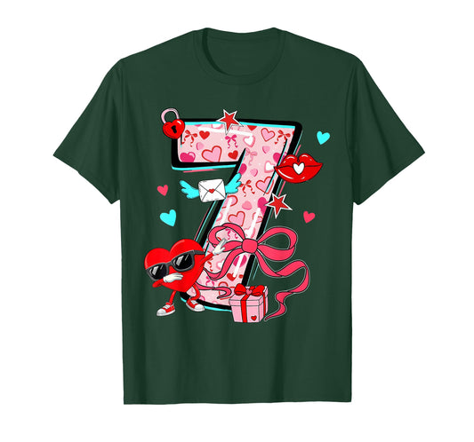 Valentine 67 Six Seven Meme Dabbing Hearts Matching Couple T-Shirt