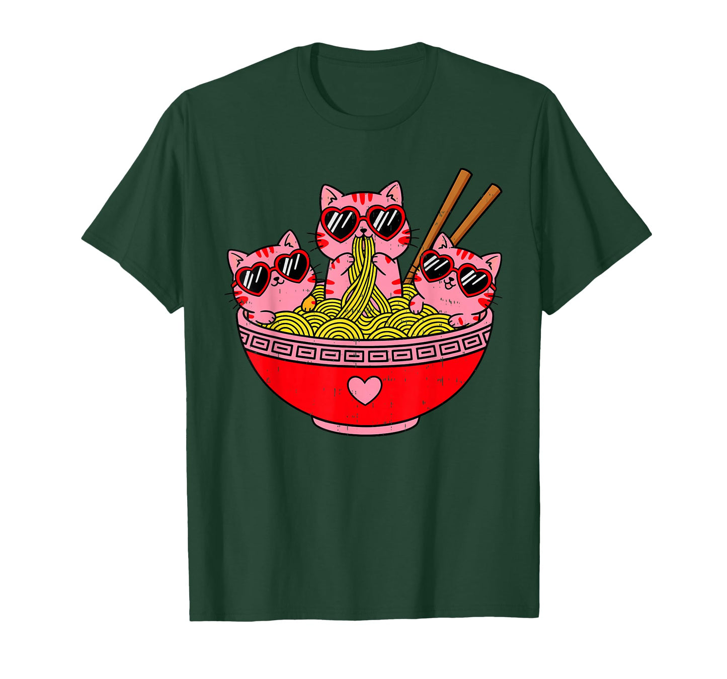Cat Kitten Valentine Anime Valentines Day for Kid Boys Girls T-Shirt