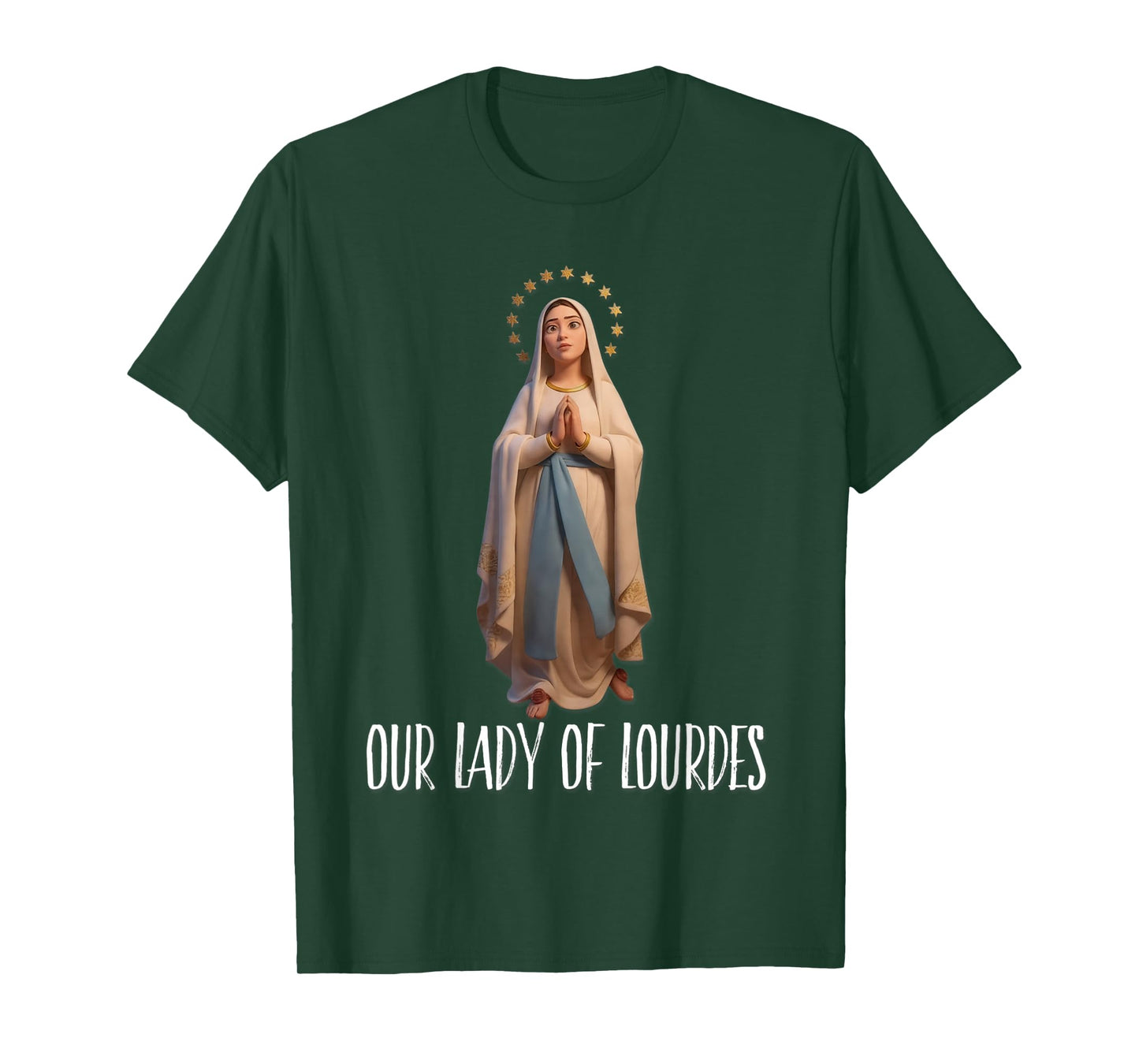 Our Lady of Lourdes Immaculate Blessed Mother T-Shirt