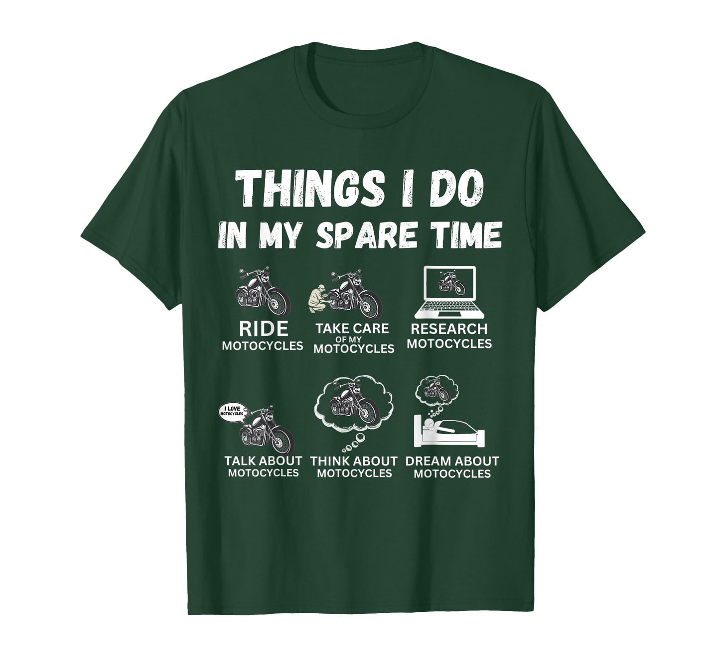 Things I Do in My Spare Time Biker Motorcycle Rider T-Shirt