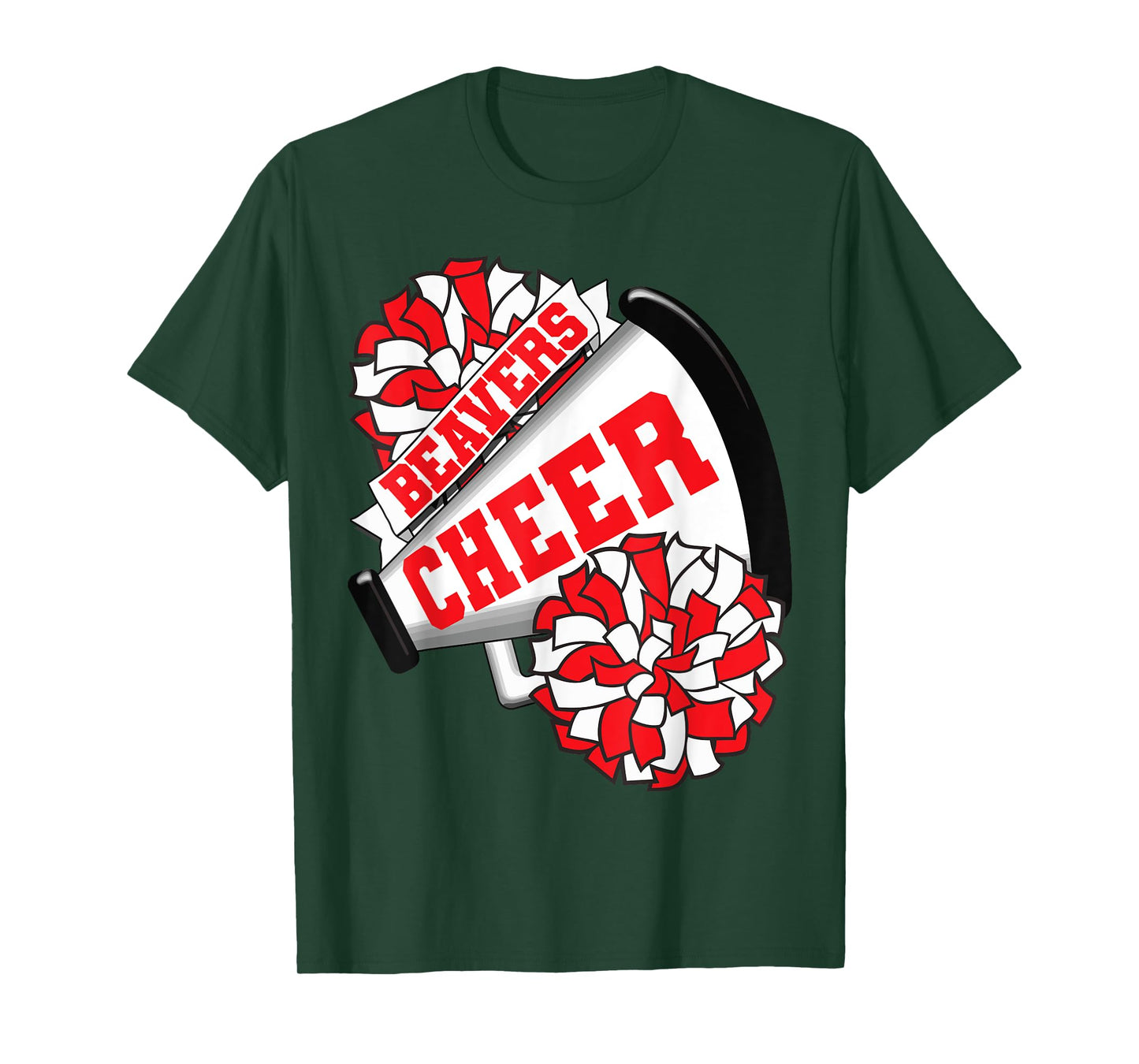 Beavers Cheer School Cheerleading R T-Shirt