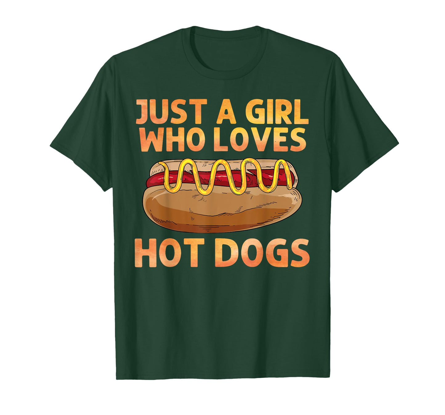 Funny Hot Dog Art For Girls Women Hotdog Stand Lover Hot Dog T-Shirt