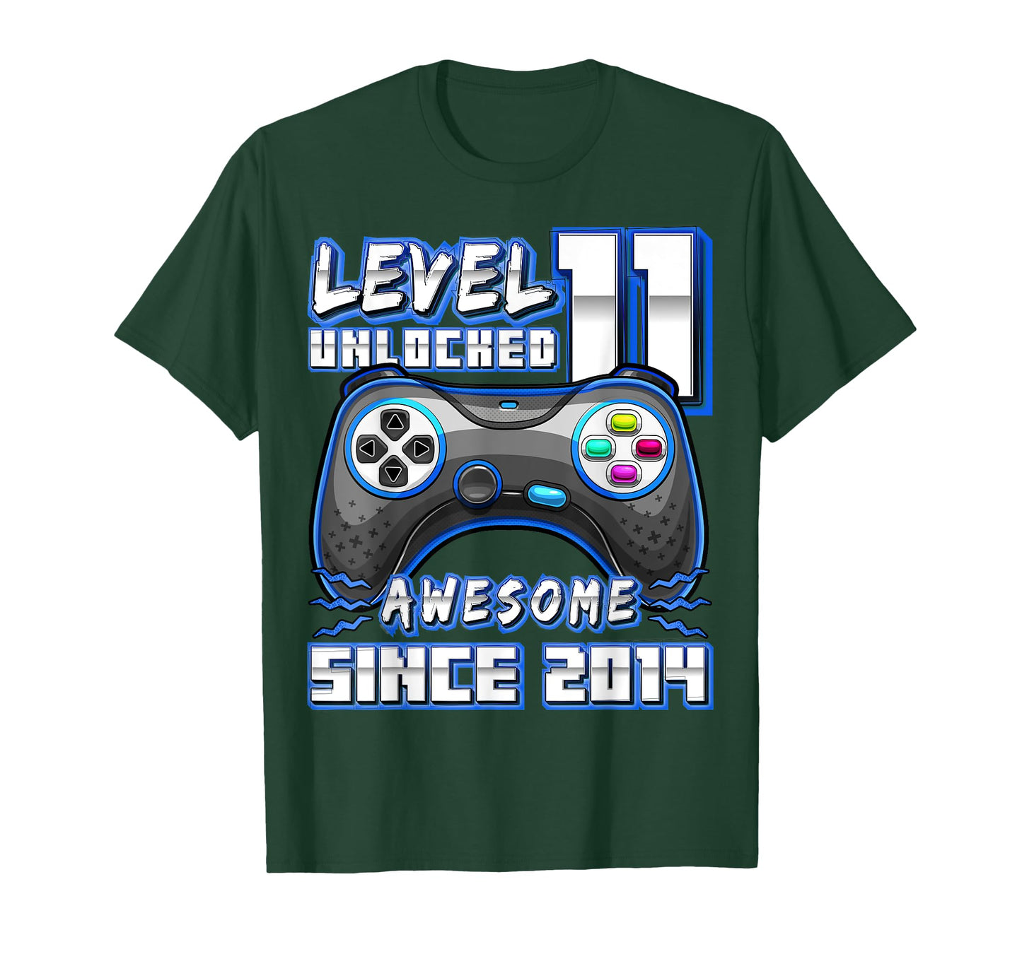 11th Birthday Boy Level 11 Gamer 11 Year Video Game Party T-Shirt