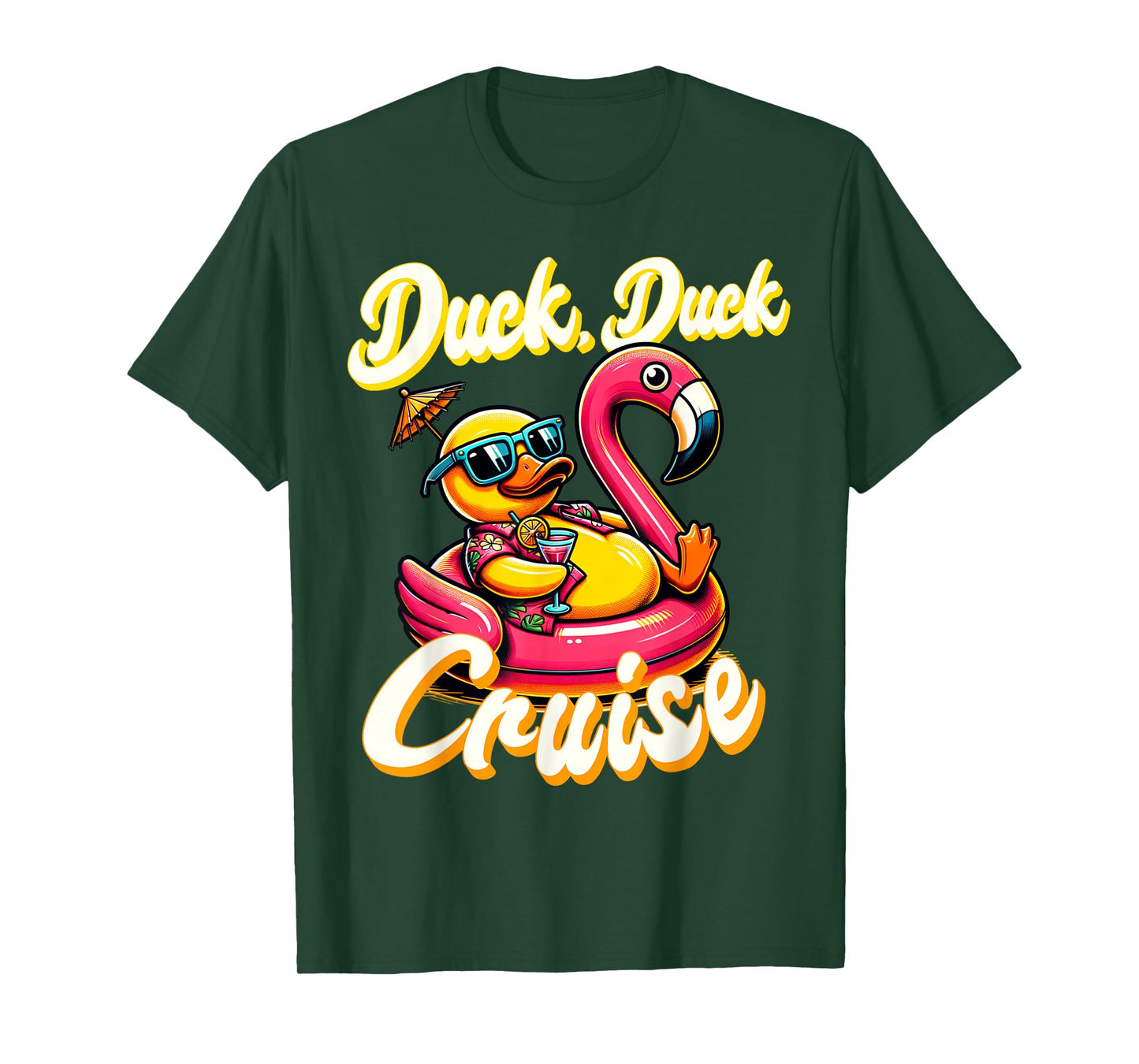Cruising Ducks Duck Duck Cruise Family Vacation Rubber Duck T-Shirt