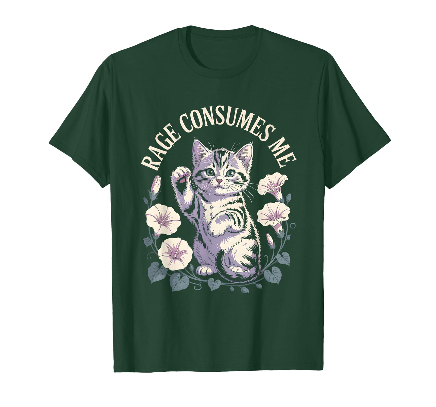 Rage Consumes Me T Shirt Cute Kitten T-Shirt