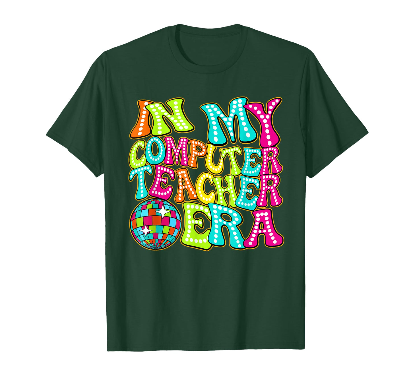 Disco Groovy In My Computer Teacher Era T-Shirt