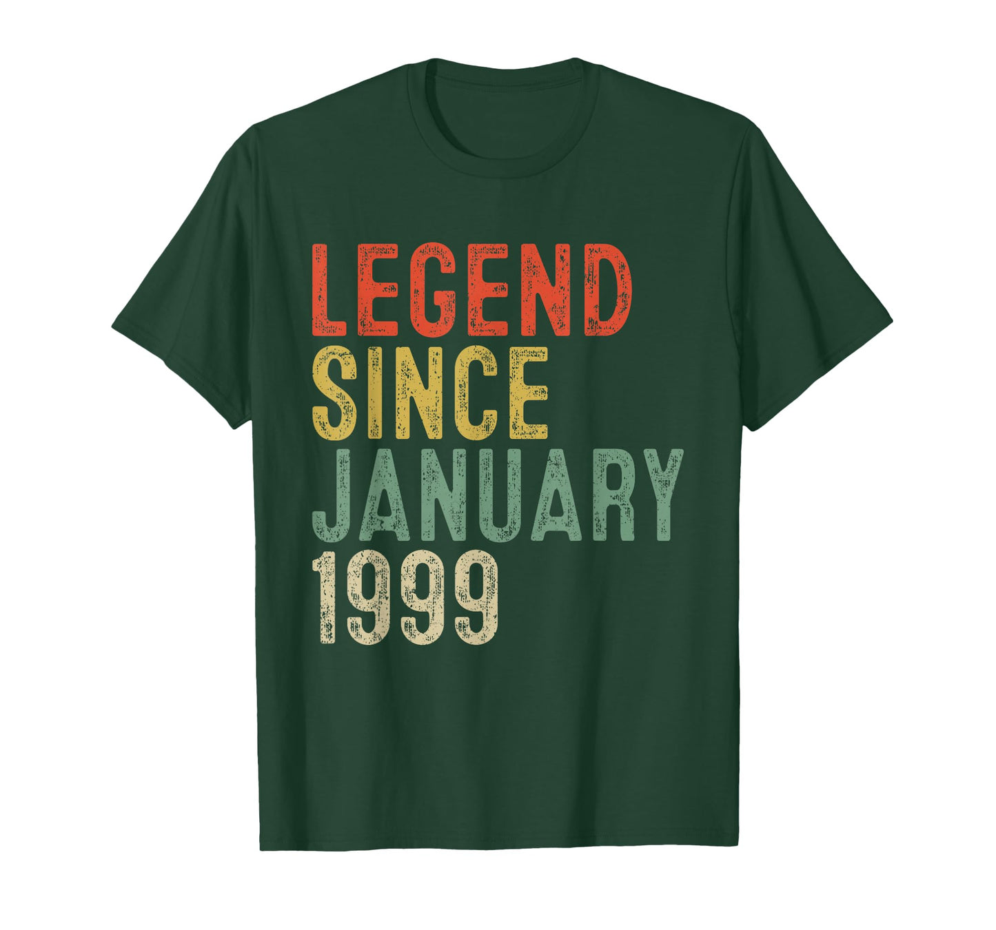 Legend Since January 1999 27th Birthday Gifts 27 Year Old T-Shirt