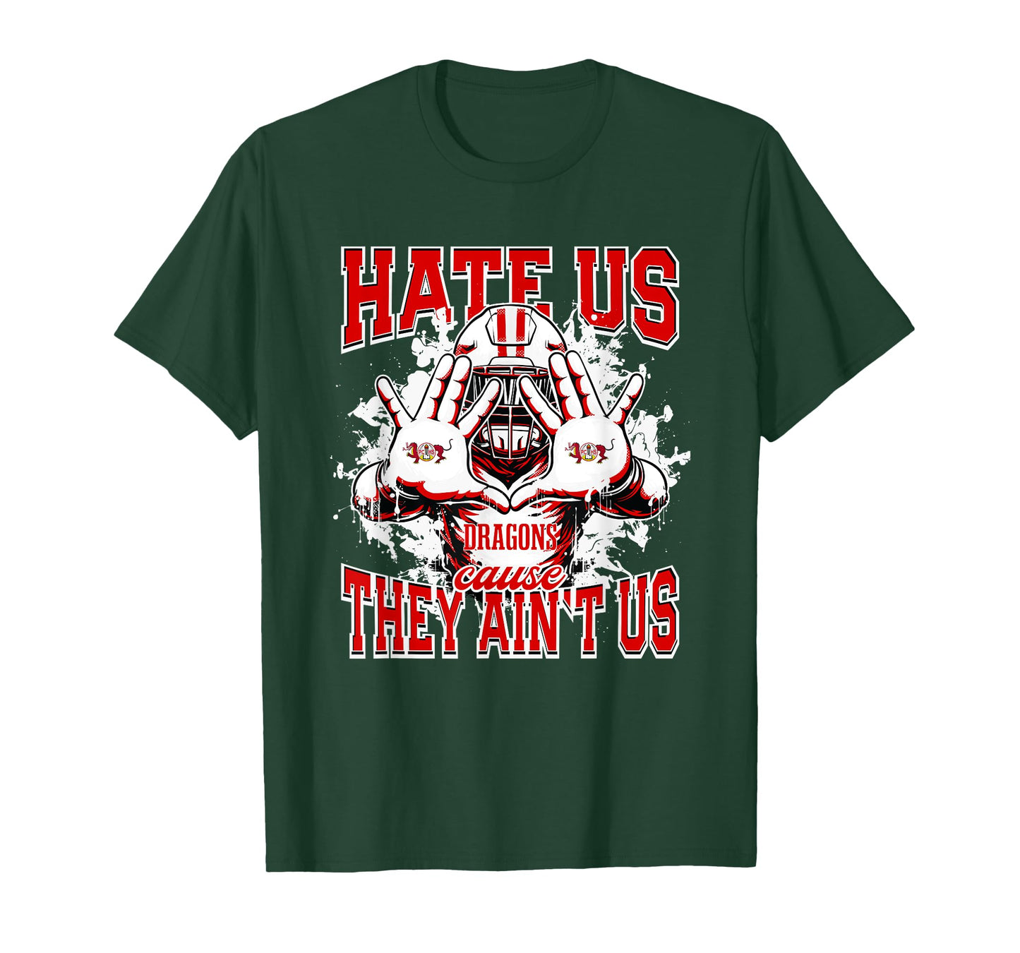 Pekin Community Dragons Logo Hate Us Cause They Ain't HS T-Shirt