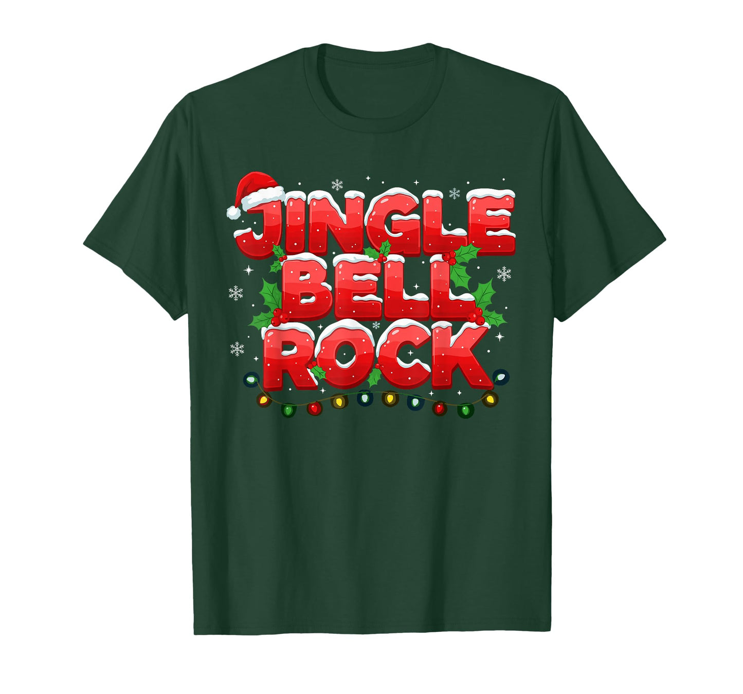 Jingle Bell Rock Santa Shirt, Christmas Music Lover T-Shirt