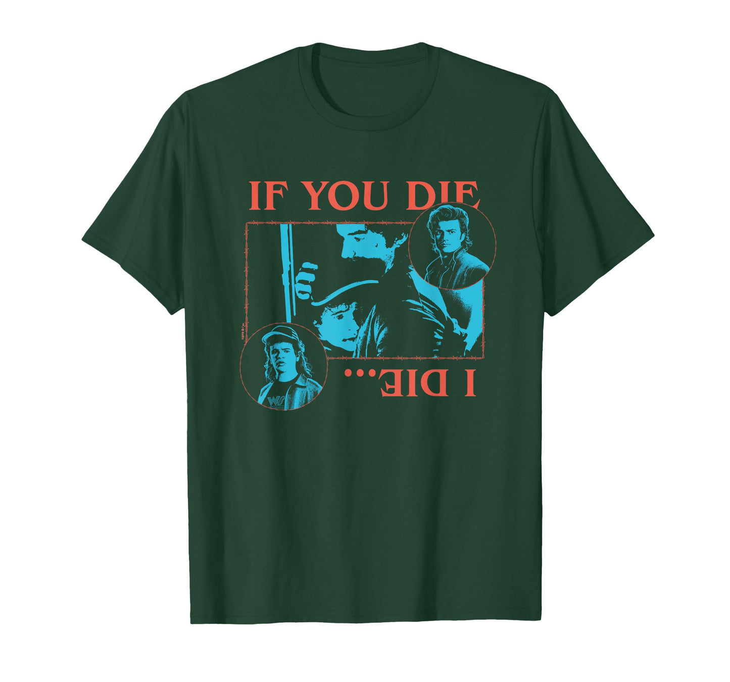 Stranger Things If You Die, I Die Officially Licensed T-Shirt