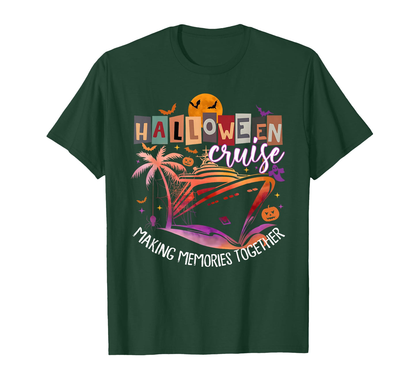 Family Halloween Cruise 2025 Matching Family Cruising Crew T-Shirt