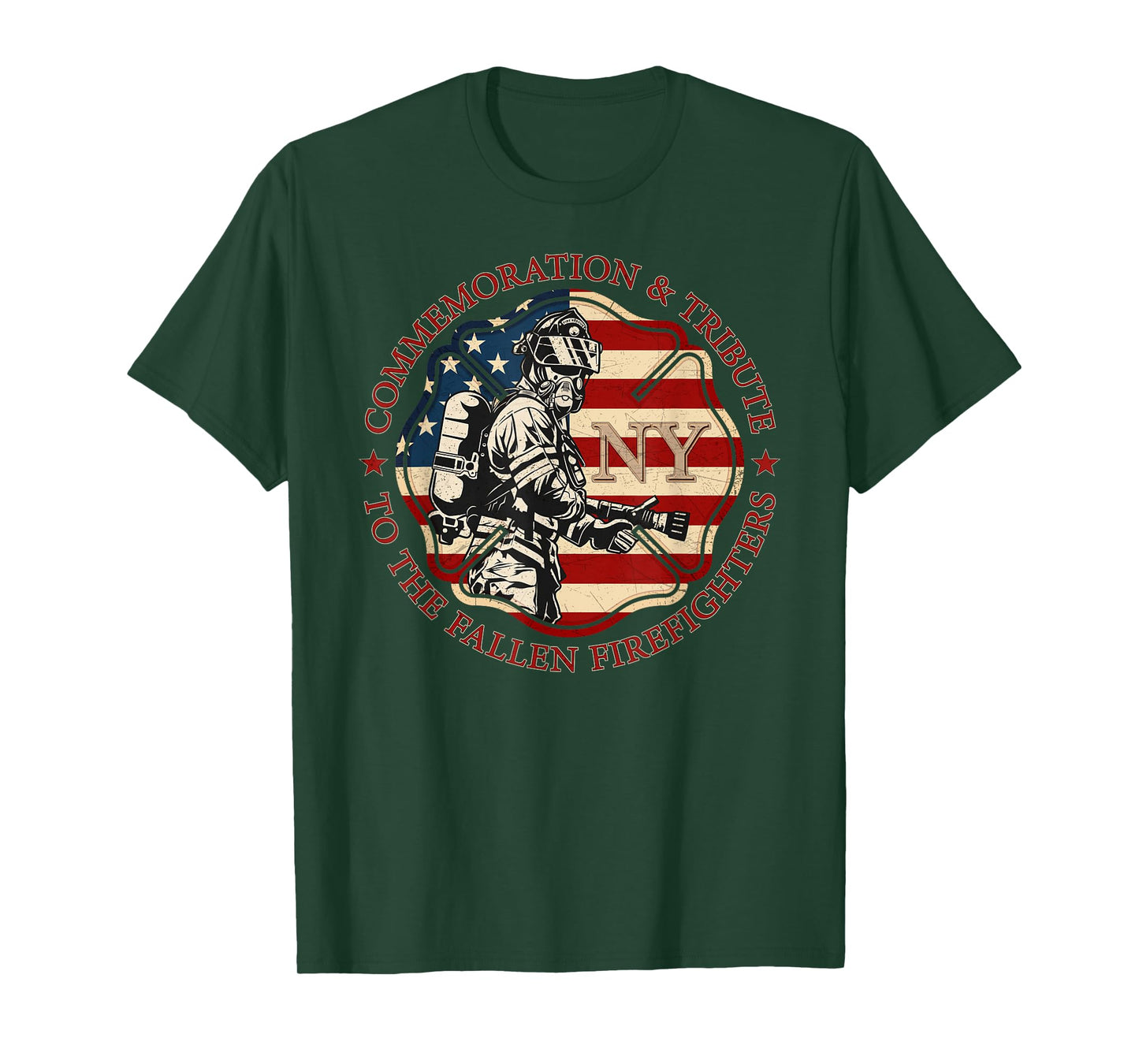 The Fallen Firefighters Of New York New York Fire department T-Shirt