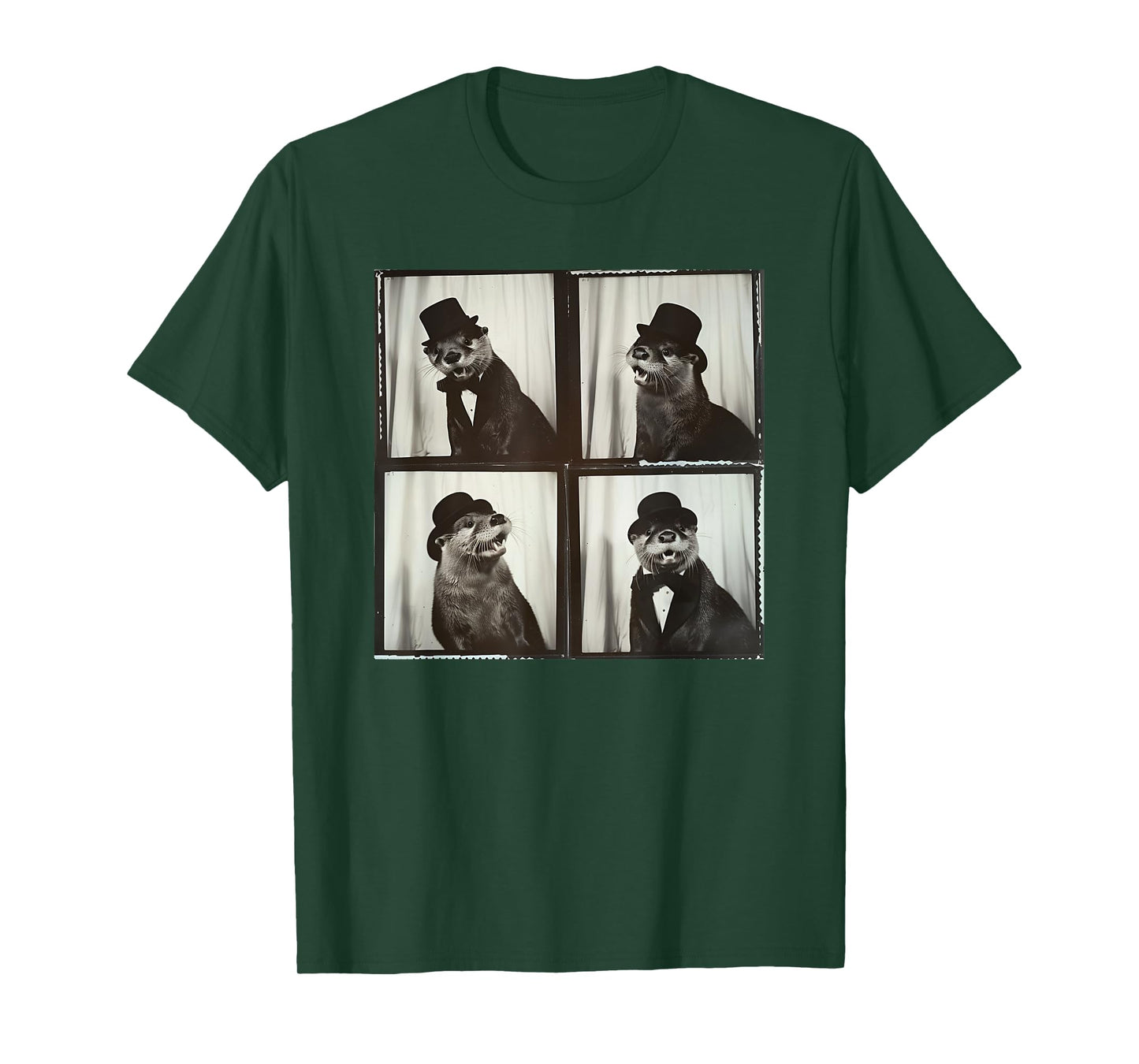 Funny Otter Animal Photobooth T-Shirt