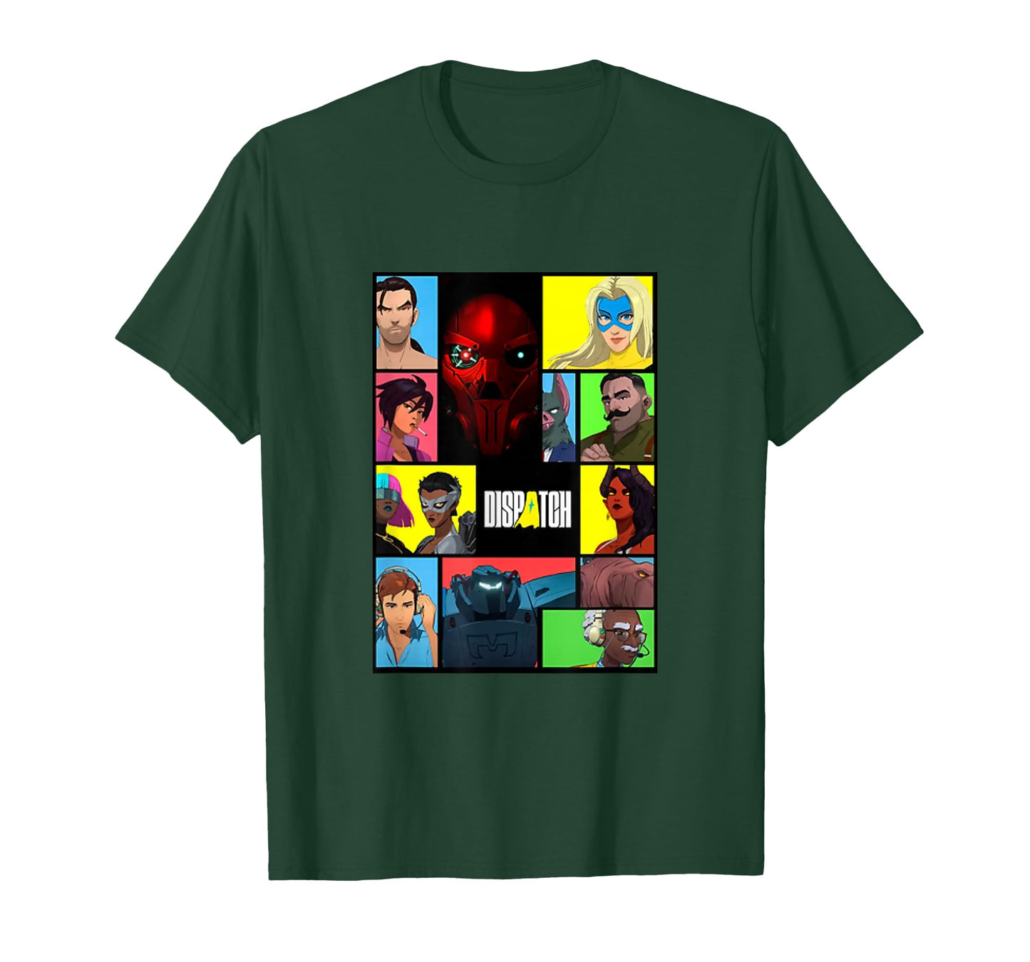 Dispatch Video Game Collage Design T-Shirt