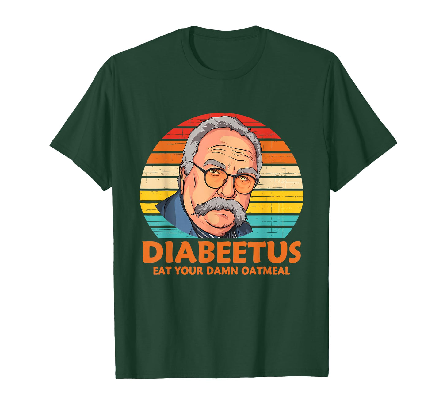 Diabeetus Eat Your Damn Oatmeal Vintage Design T-Shirt