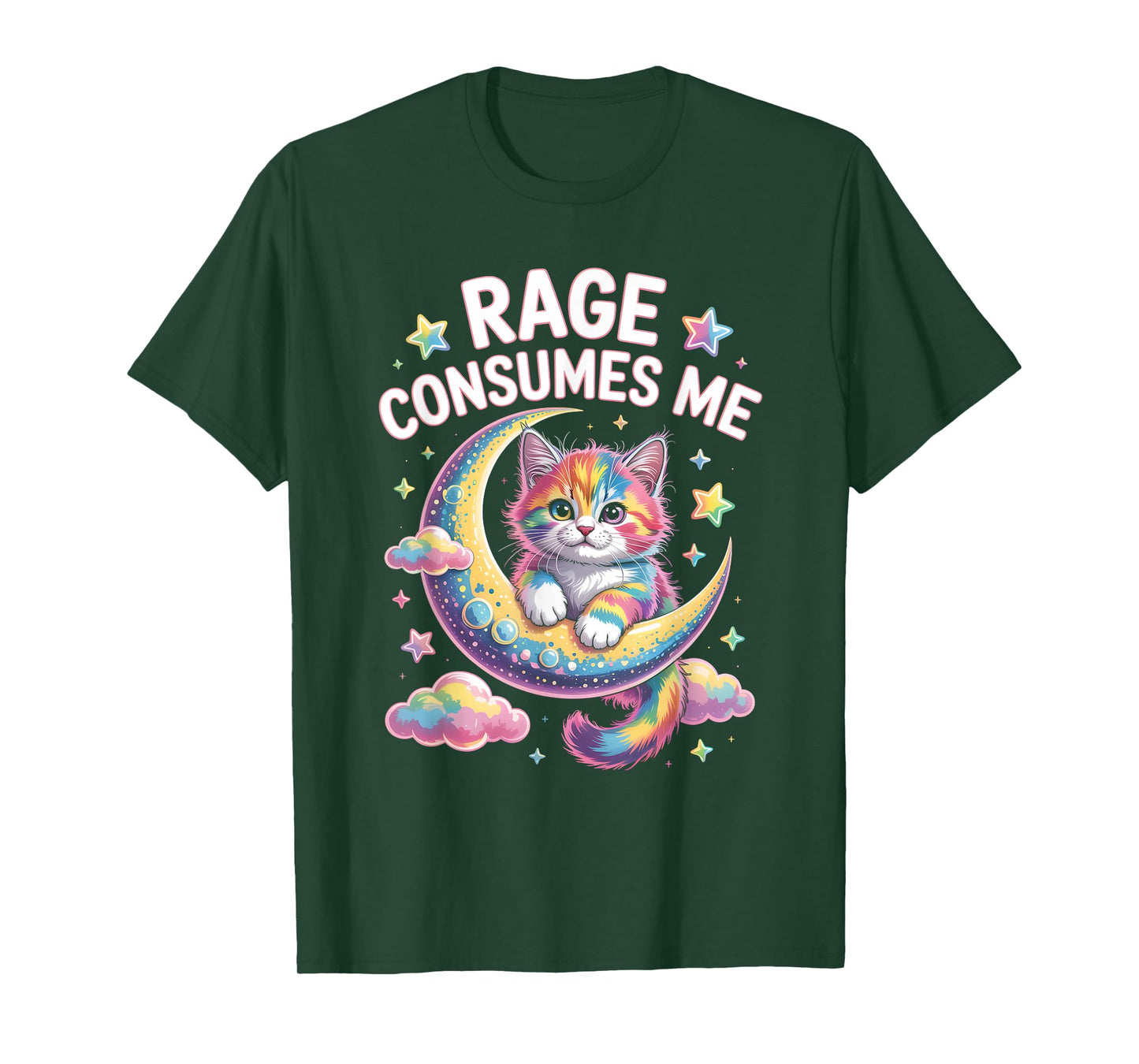 Rage Consumes Me T Shirt Cute Kitten Meme T-Shirt