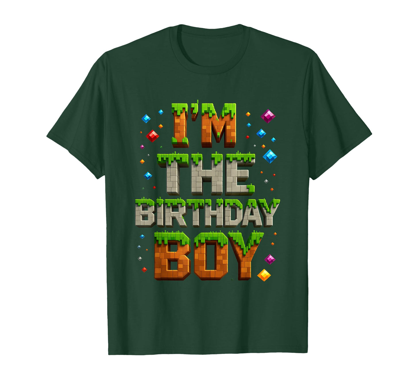 Video Gamer Pixel Number I'm The Birthday Boy Bday Party T-Shirt