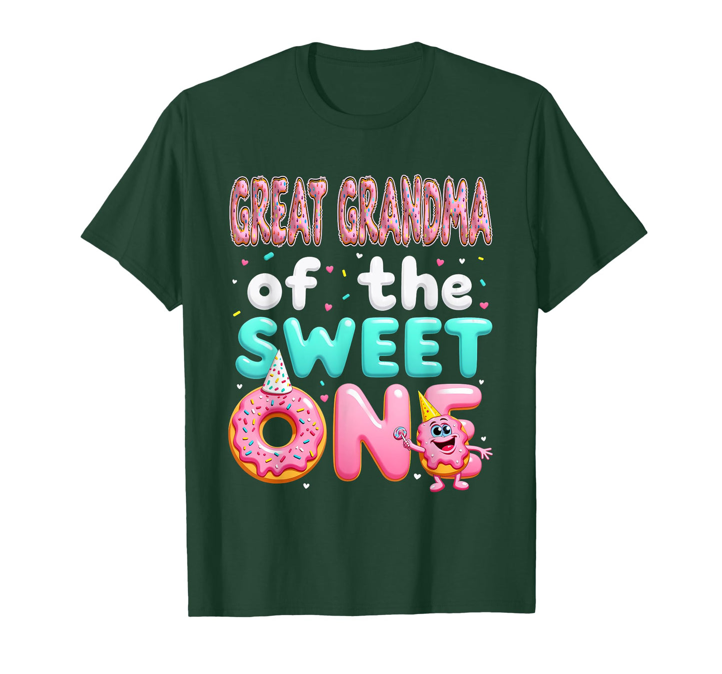 1st Birthday Donut Great Grandma Of The Sweet One T-Shirt