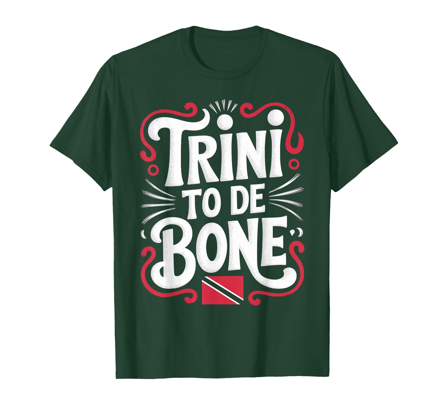Trini To De Bone Trinidad And Tobago Flag Trinidadian T-Shirt