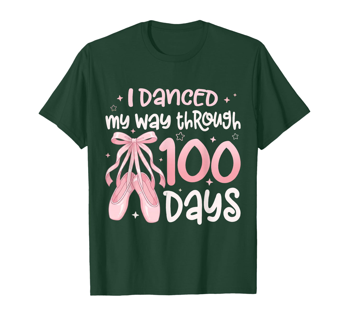 I Danced My Way Through 100 Days of School Dancer Student T-Shirt