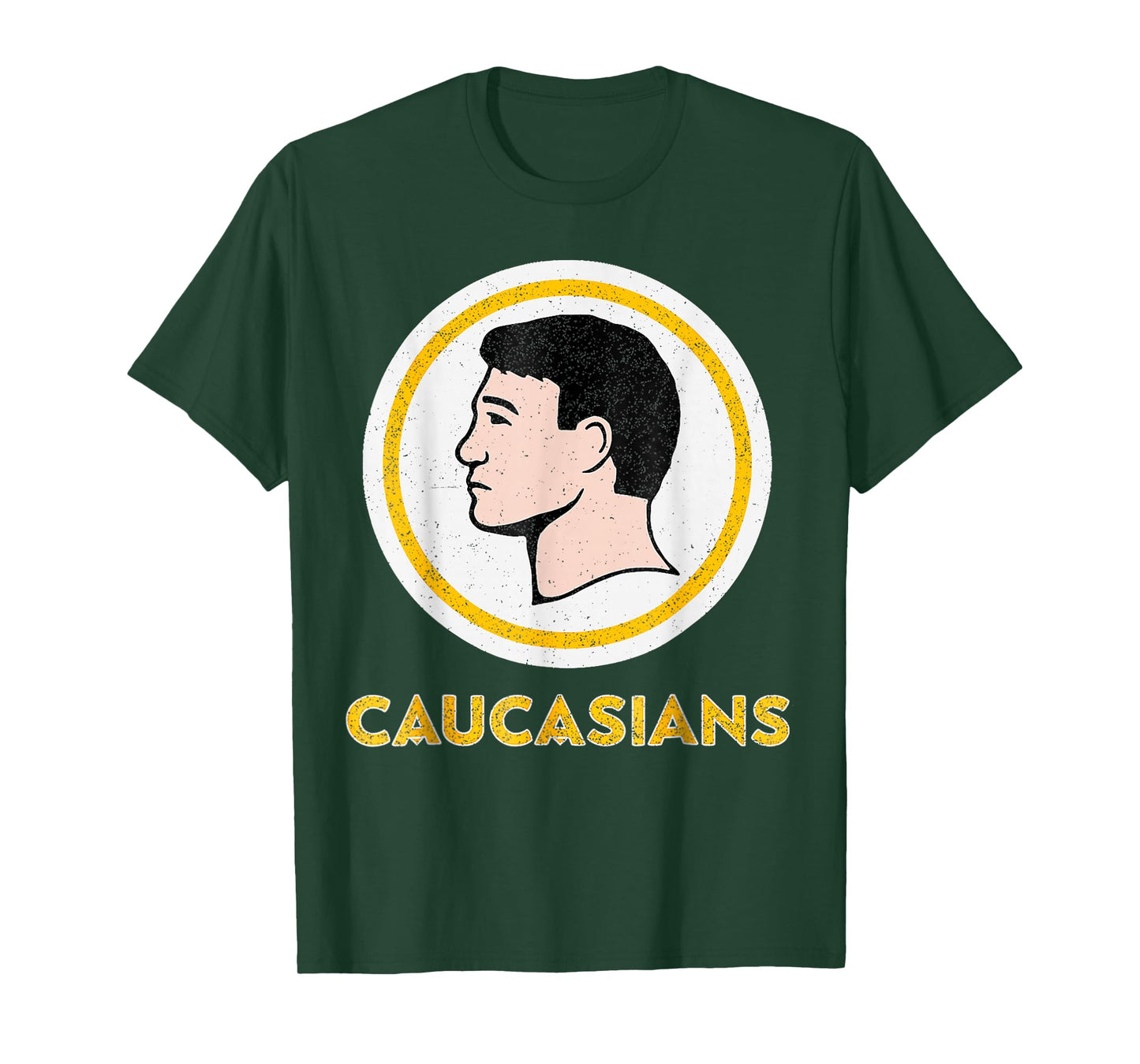 Caucasians Funny Vintage Caucasians Pride T-Shirt