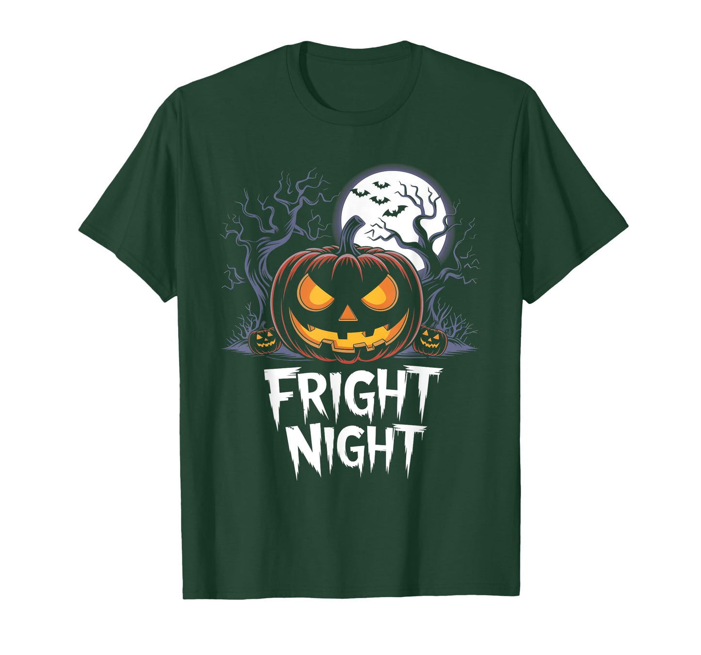Halloween Pumpkin Jack O Lantern Face Fright Night T-Shirt