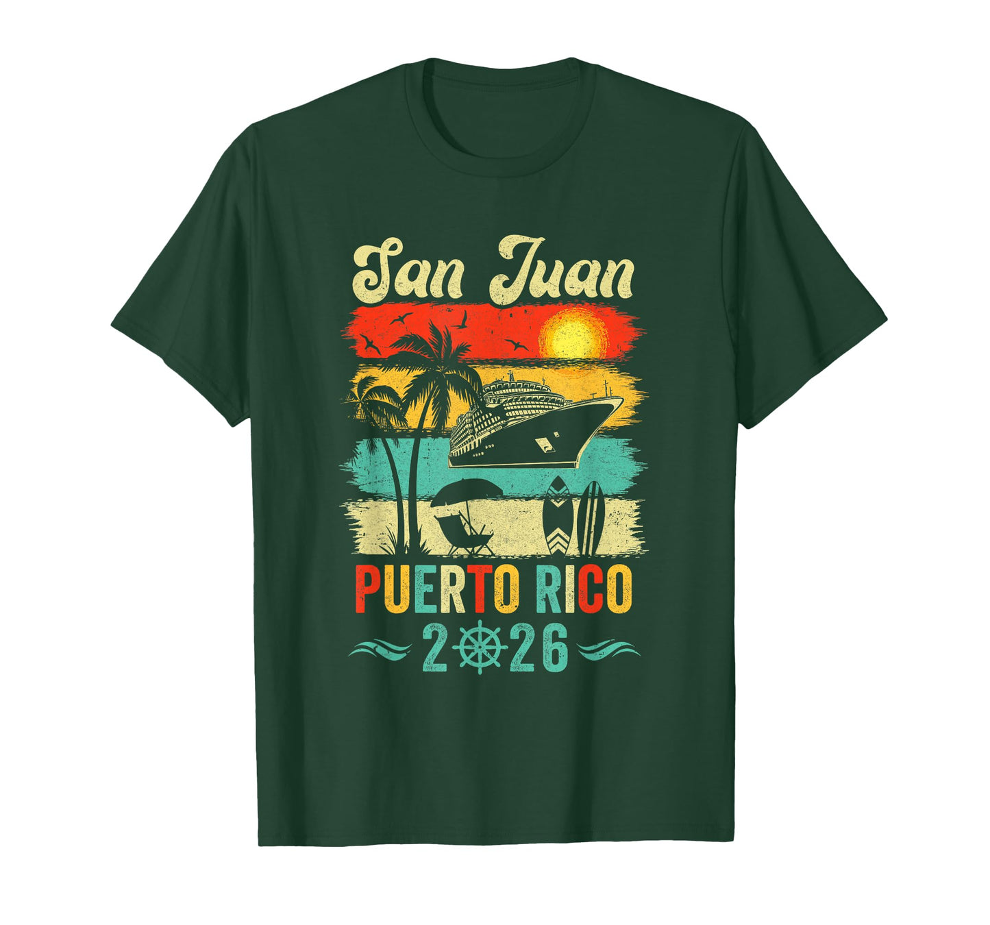 Family Vacation Puerto Rico San Juan 2026 Beach Summer T-Shirt
