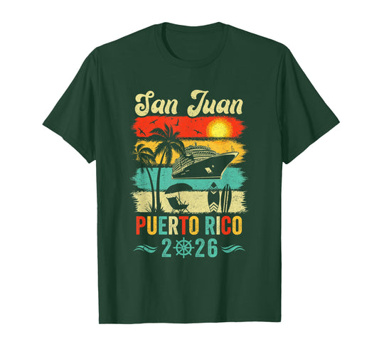 Family Vacation Puerto Rico San Juan 2026 Beach Summer T-Shirt