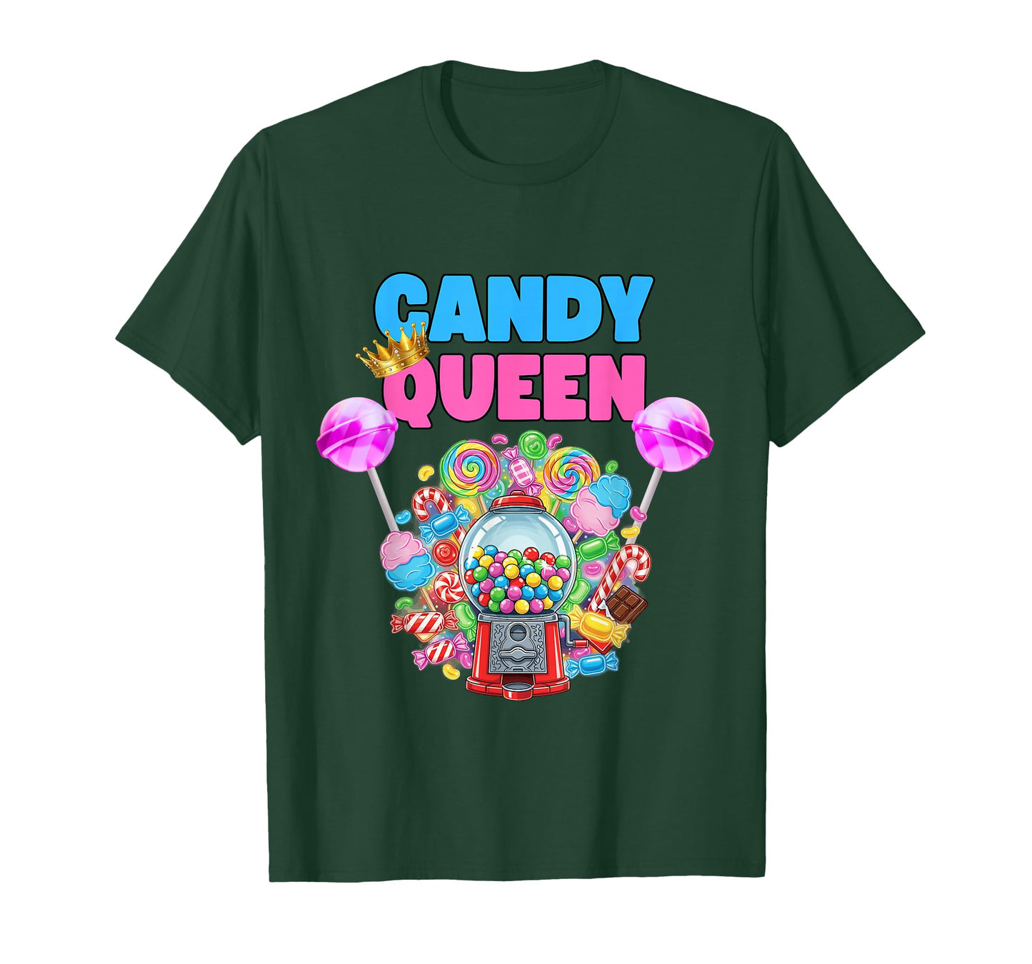 Candy Queen Shirt Funny Lollipop Candy Lover Humor T-Shirt