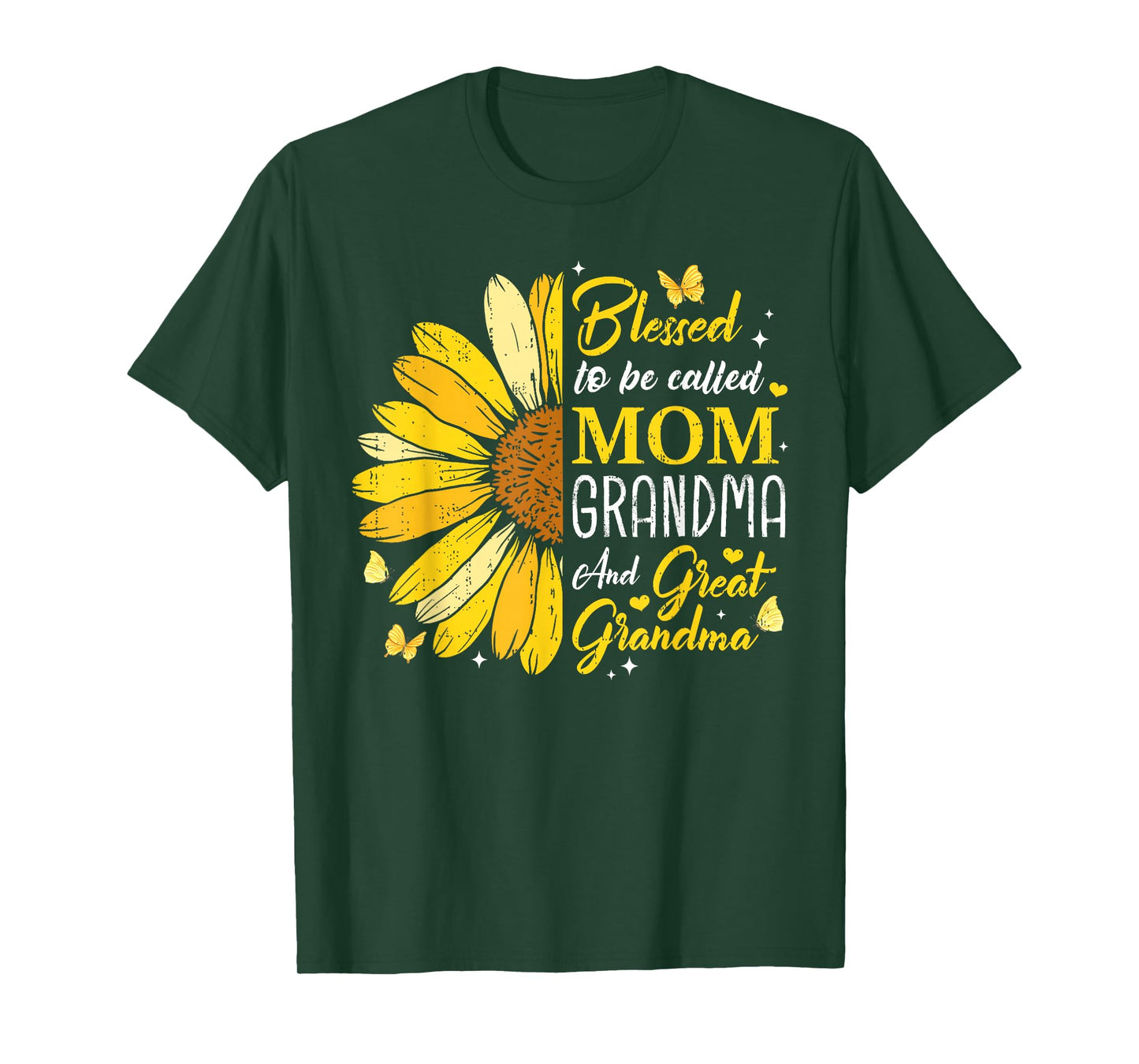 Blessed To Be Called Mom Grandma Great Grandma Mother's Day T-Shirt
