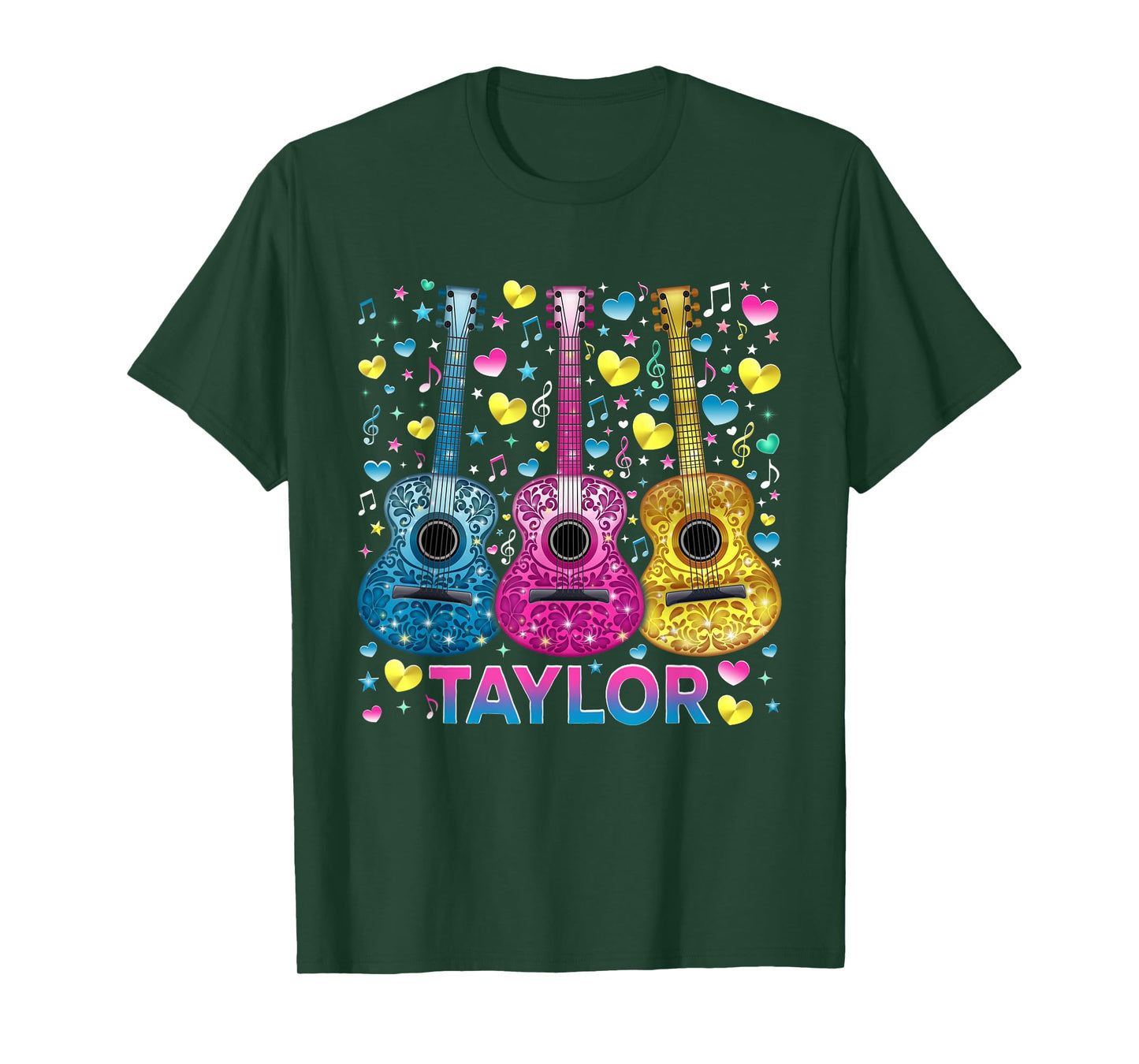 Funny Girl Retro Taylor First Name Personalized Groovy 80's T-Shirt