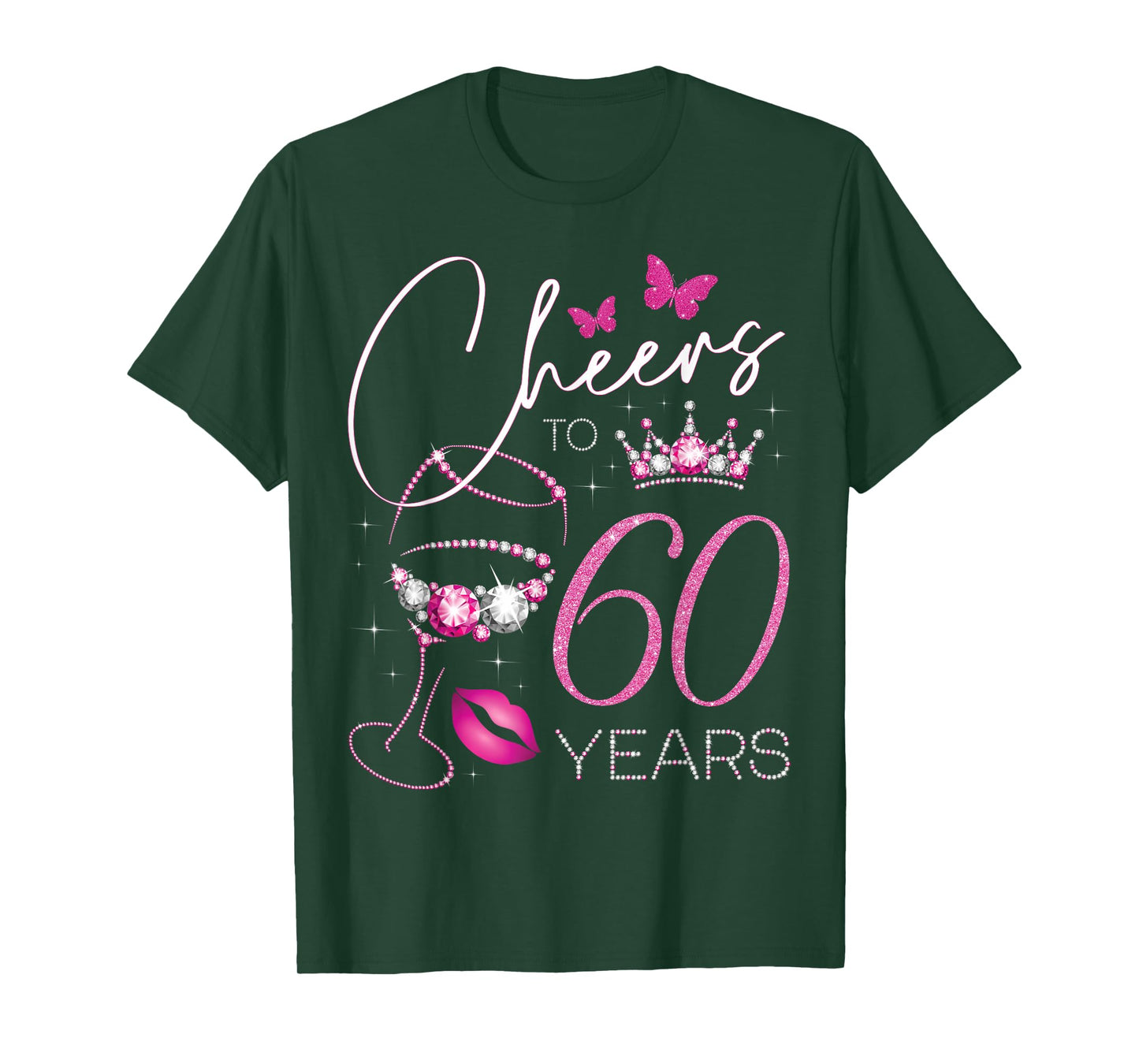 Cheers to 60 Years Old, 60th Queen's Birthday, 60th Birthday T-Shirt