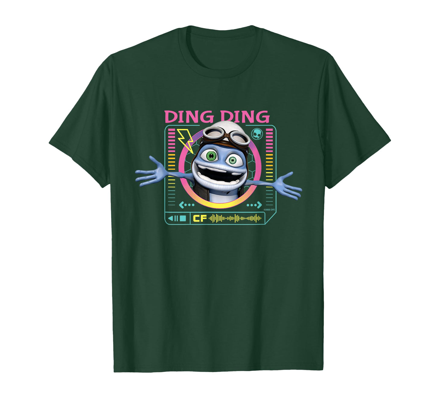 Crazy Frog Retro Music Player for Kids Funny Ding Ding T-Shirt