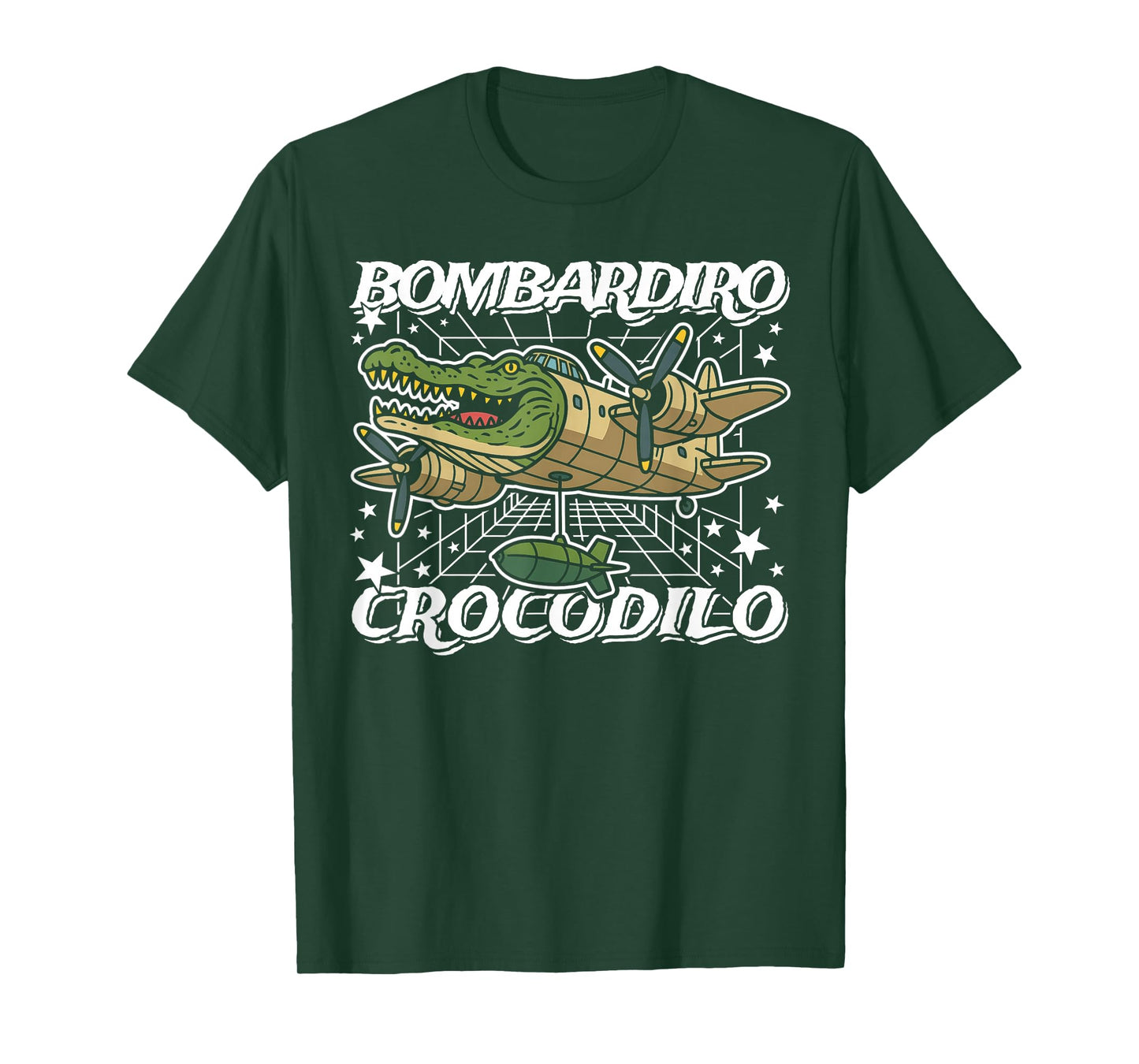 Bombardiro-Crocodilo Italian-Brainrot No Bad Drops on Kids T-Shirt