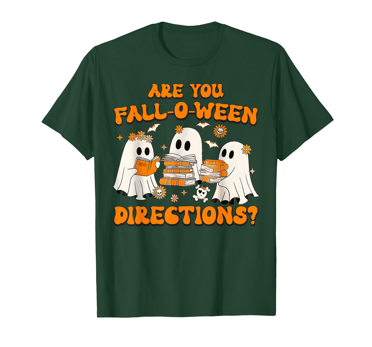 are You Fall O Ween Directions Ghost Teacher Halloween T-Shirt