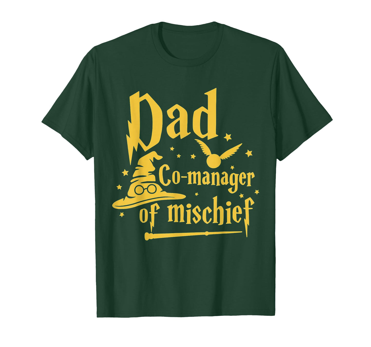 Magical Dad Manager of Mischief Birthday Family Matching T-Shirt