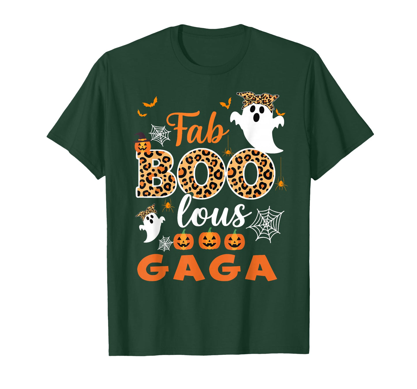 Cute Leopard Fab Boo Lous Gaga Spooky Halloween Costume Gift T-Shirt
