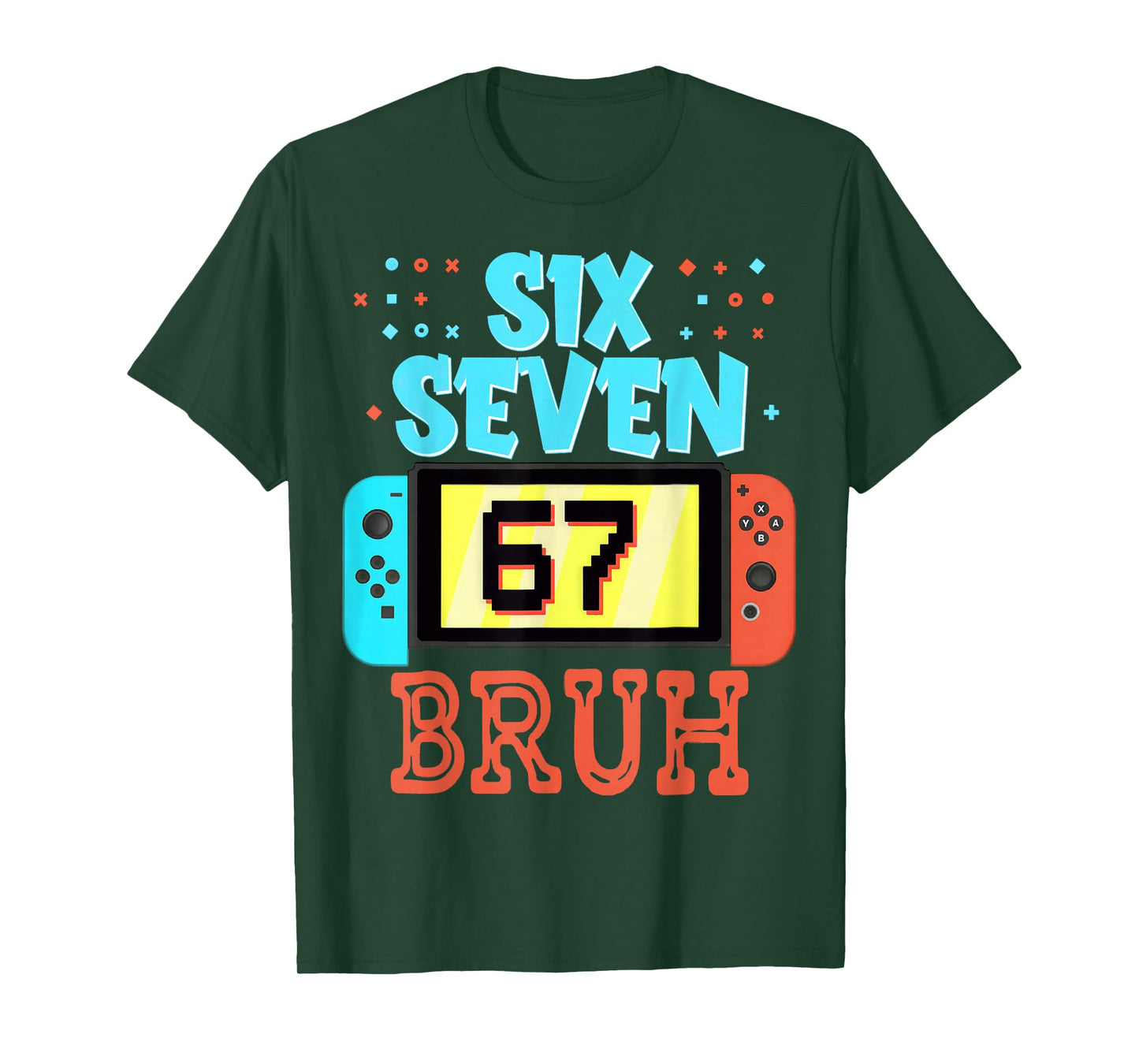 Six Seven 67 Bruh Funny Gamer Birthday Meme for Kids Boys T-Shirt