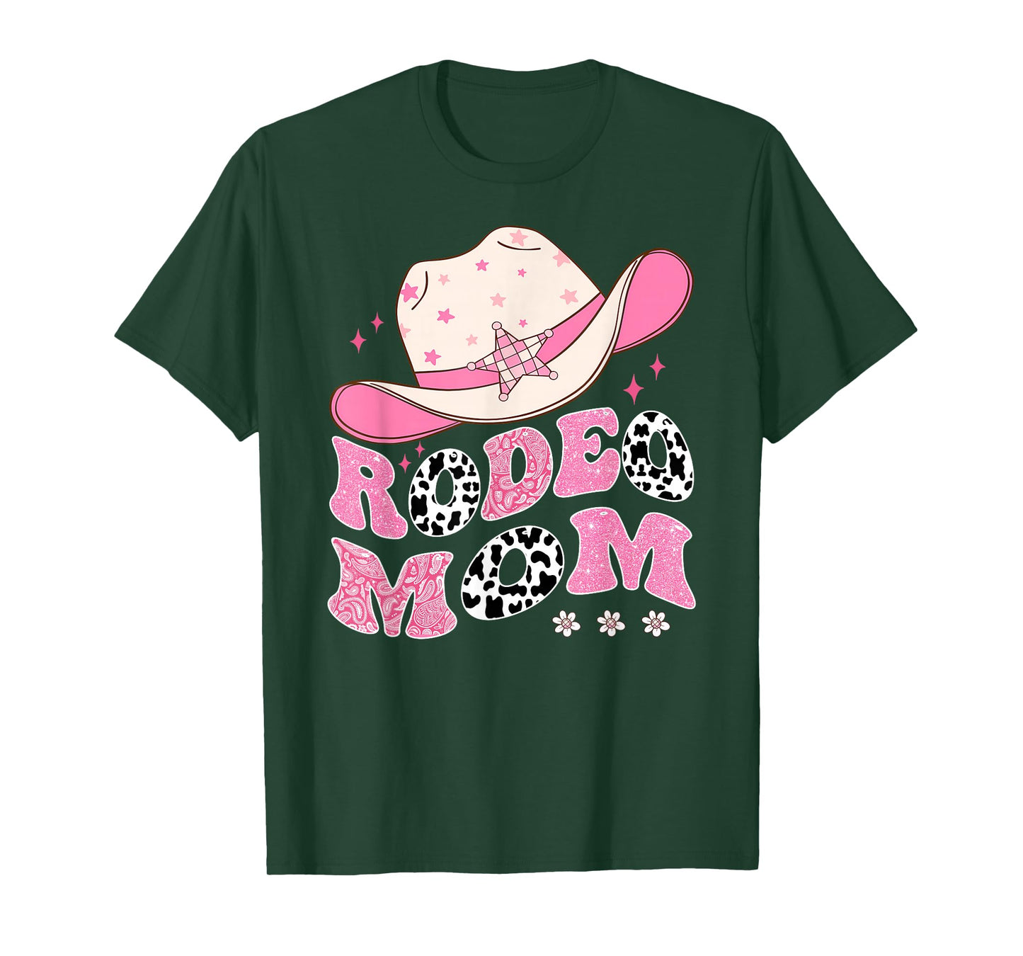 Rodeo Mom Pink CowGirl 1St Birthday Family Matching T-Shirt