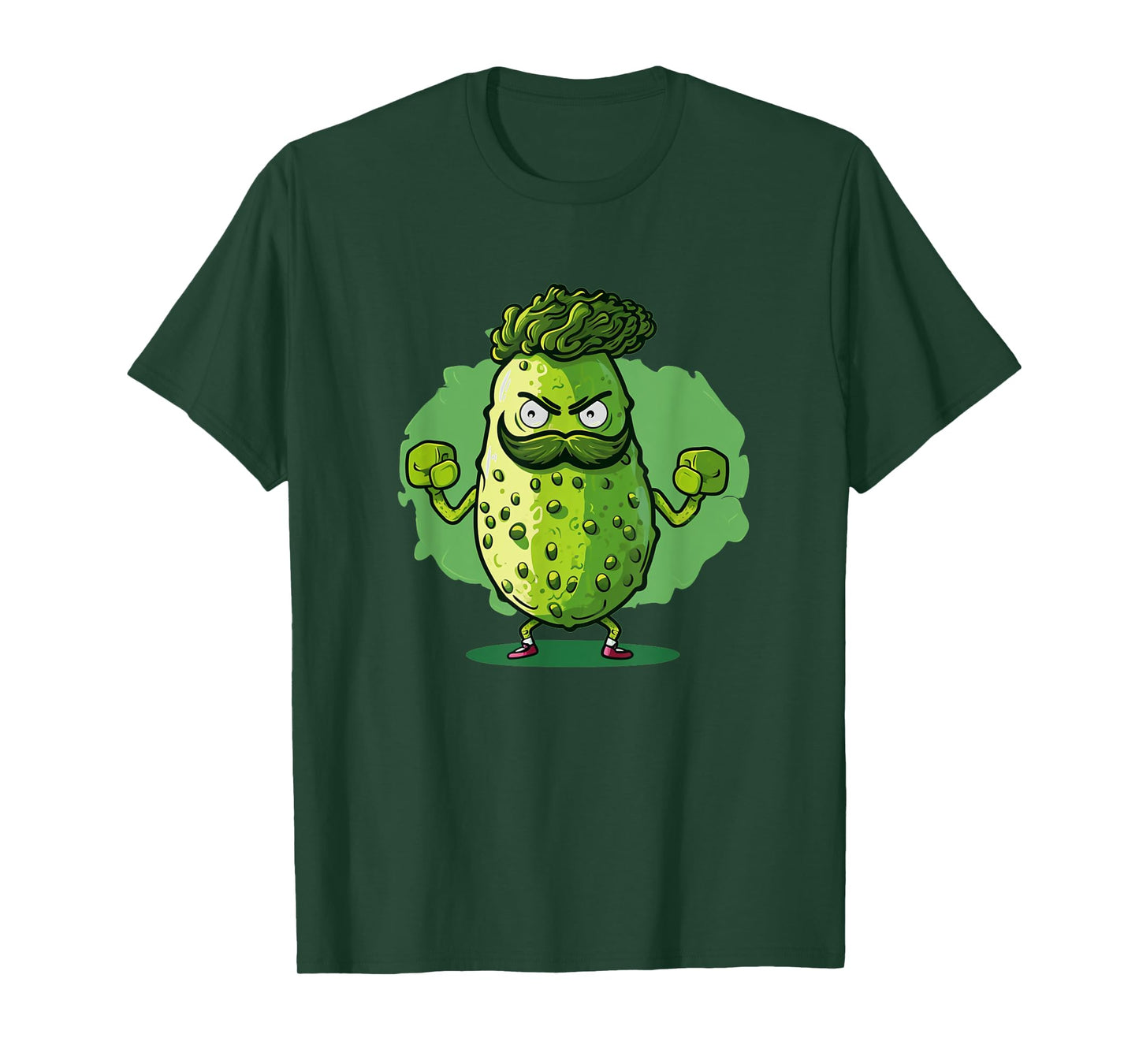 Funny looking pickle outfit with muscle for gym fans T-Shirt