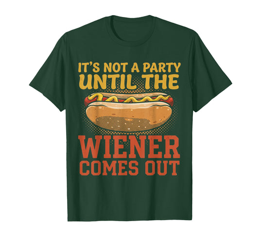 Funny Hot Dog Design for Men Women Hotdog Stand Gag Hot Dog T-Shirt