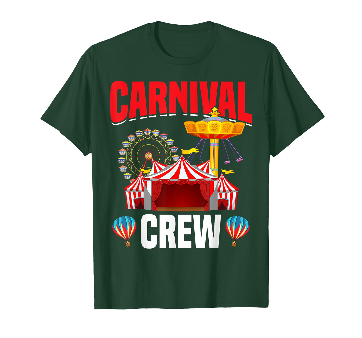 Carnival Crew Funny Circus Staff Costume Circus Theme Party T-Shirt
