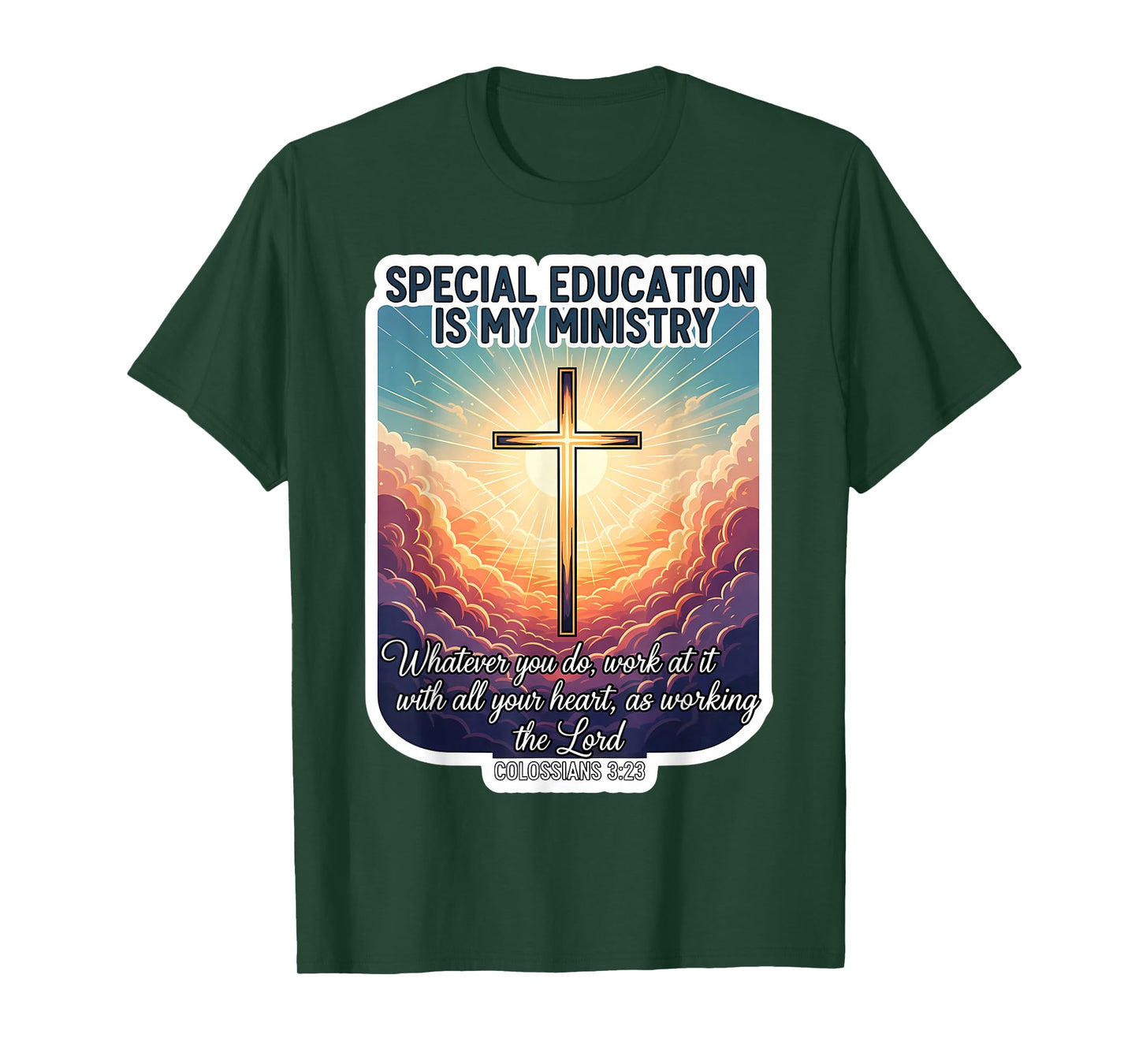 Christian Special Education is My Ministry Teacher Educator T-Shirt