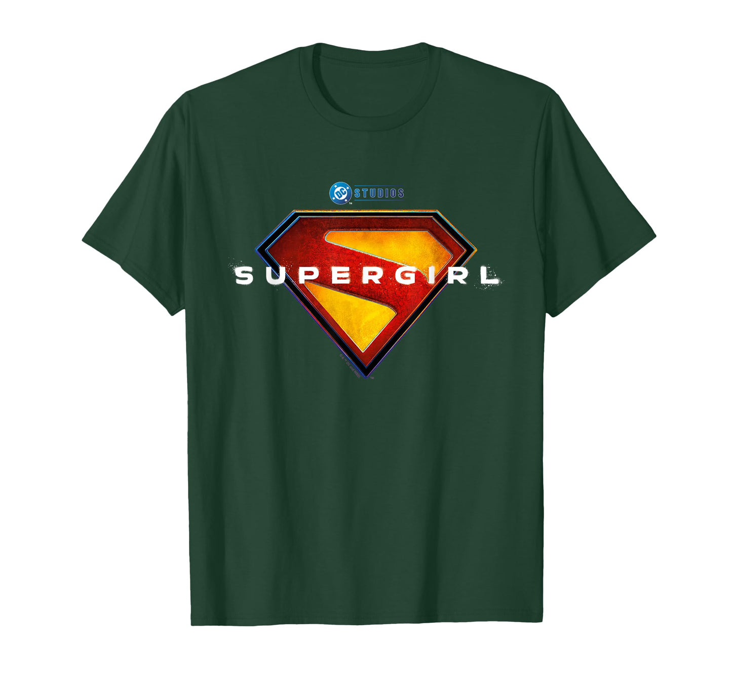 Supergirl 2026 Full Color Shield Name in Center T-Shirt