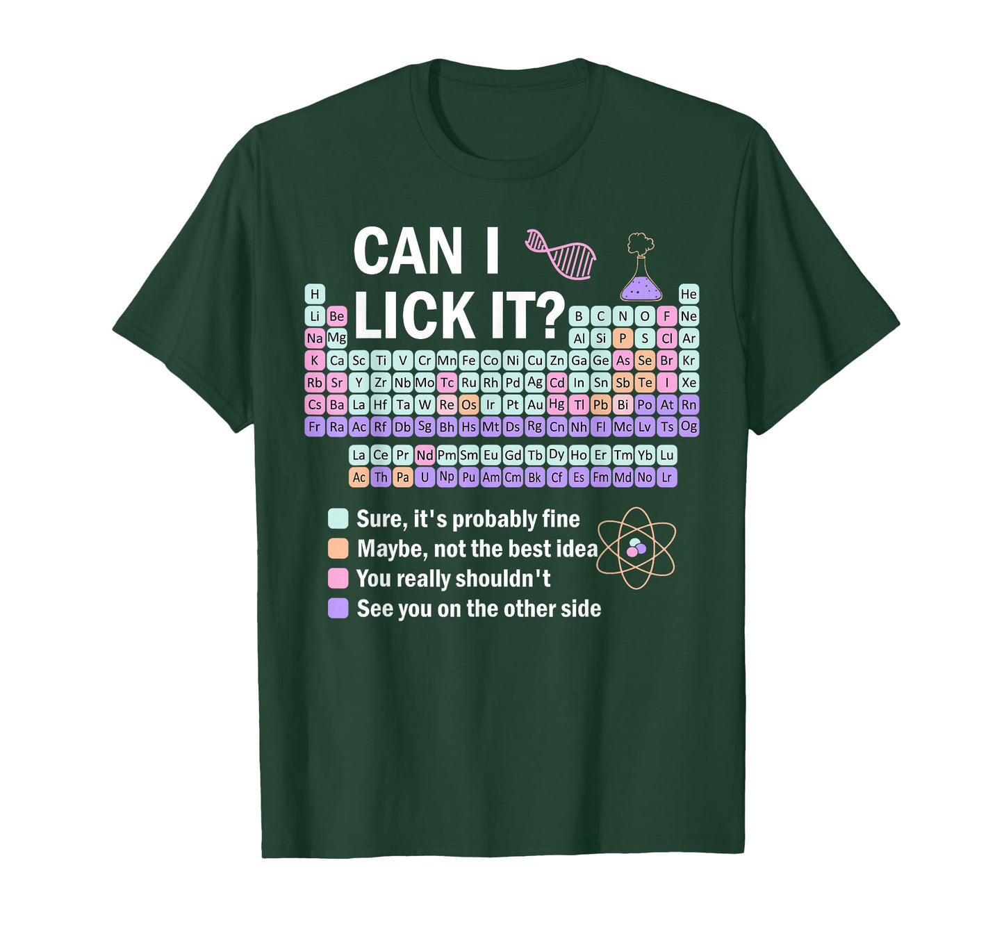 Can I Lick It Periodic Table Kids Science Gifts Teacher T-Shirt