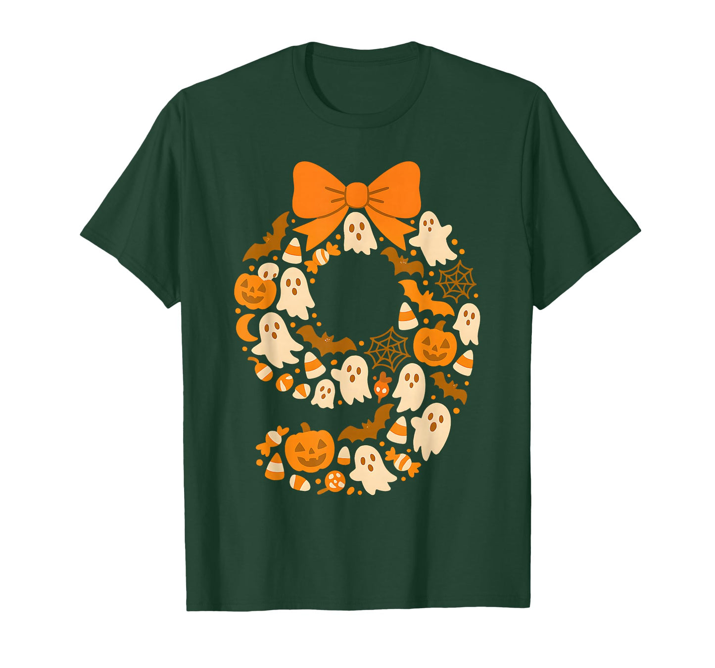 Kawaii Halloween Ninth Birthday Number Nine 9 Year Old Kids T-Shirt