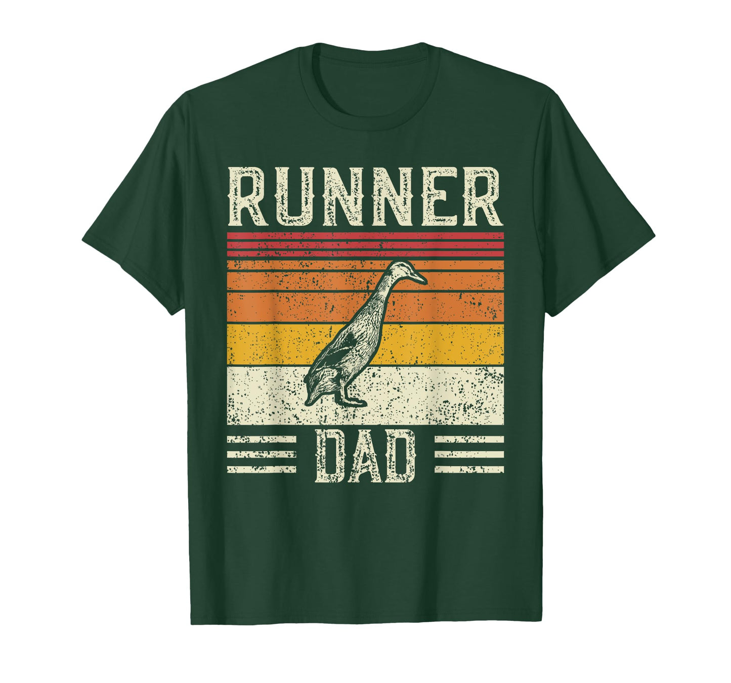 Best Duck Dad Men - Vintage Runner Duck T-Shirt