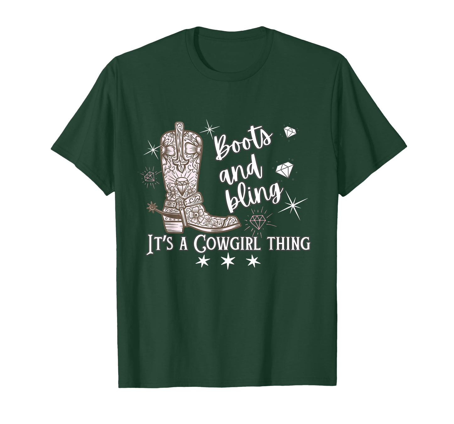 Cowgirl Boots & Bling Its A Cowgirl Thing Country Horse Show T-Shirt