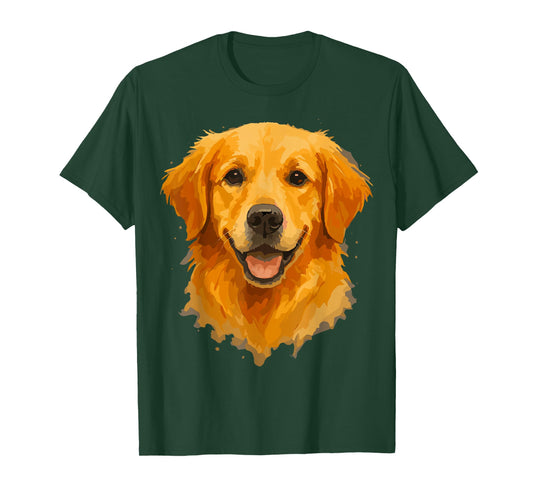 Golden Retriever Art T-Shirt